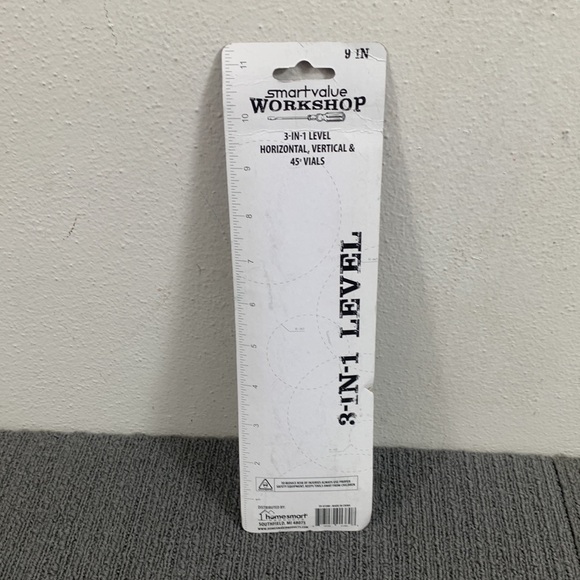 3 in 1 Level Horizontal Vertical & 45 Degree Vials 9 Inch Smartvalue Workshop - Picture 2 of 10